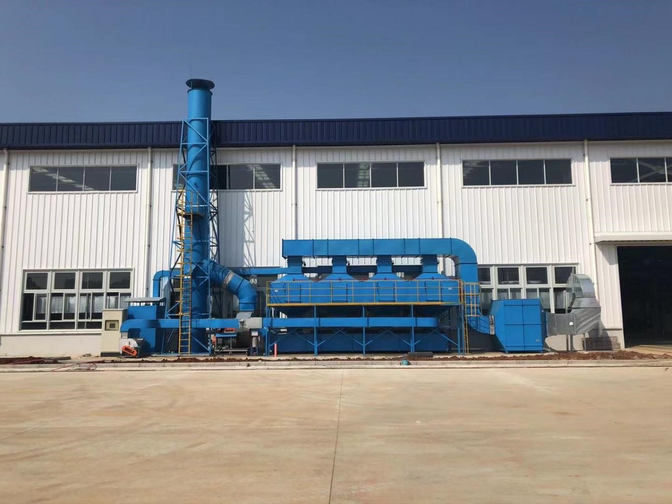 海南佳元杭萧钢构喷漆废气处理设备